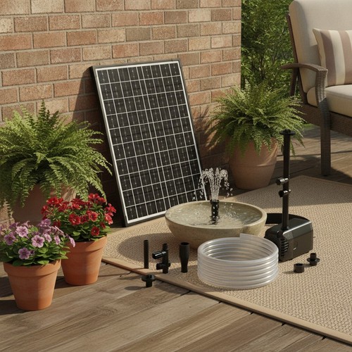 Solar teichpumpe 30w 430gph - teichpumpe,