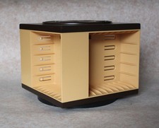 Cassetten Rondell Kassetten Ständer Karussell Würfel drehbar MC Box Vintage