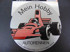 Original 70er Jahre Aufkleber Motorsport Mein Hobby Autorennen