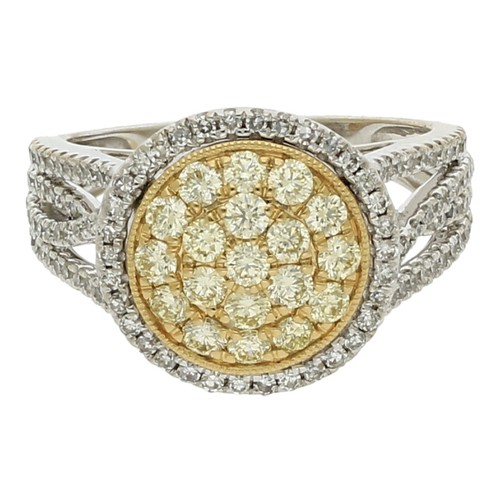 Diamantring 585 weißgold - diamantring, k