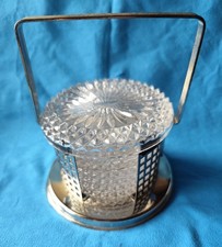 Bleikristall Untersetzer Set im Metallgestell 8-teilig