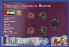Vereinigte Arabische Emirate Kursmünzensatz im Blister