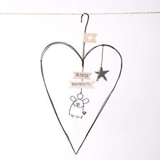 Good old Friends Große Drahtherzen "Kleiner Schutzengel" - B-Ware