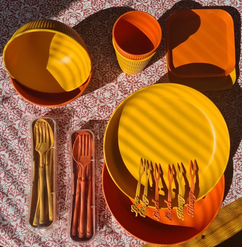 Camping geschirr set - camping-geschirr-set, (teller
