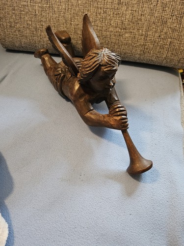 Vintage 70er jahre - holz, engel