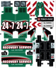 Lego 42008  Ersatzstickerbogen