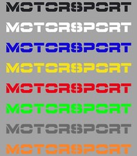 Aufkleber Sticker Motorsport Schriftzug Auto Motorrad Racing Tuning div. Farben