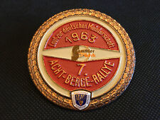 ADMV Auto-Plakette – 7. ACHT-BERGE-RALLYE 1963 –   Sachsenring DDR