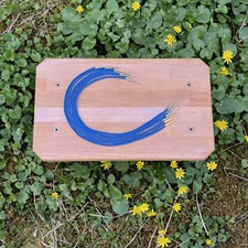 Damen Herren Gewandung Mittelalter Reenactment Nestelschnur blau Nestelspitzen