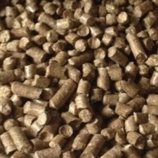 Ein Strohpellets aus