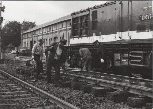 Foto ddr eisenbahn dampflok - eisenbahn,
