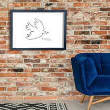 Pablo Picasso - Friedenstaube Giclée Wandbild Poster Druck