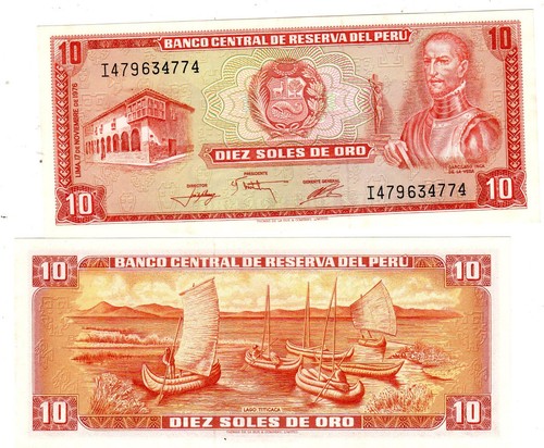 Peru banknote soles de - peru,