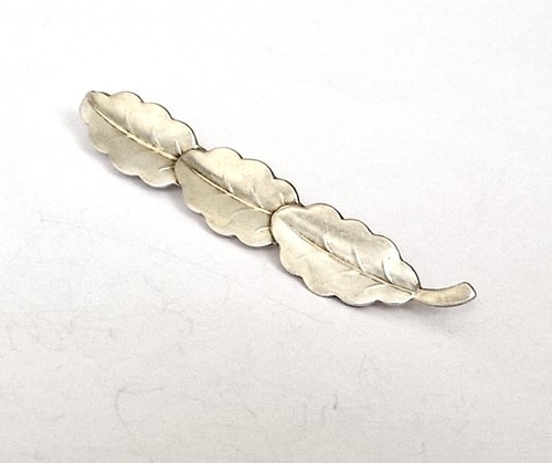 Brosche blätter 800er silber - brosche,