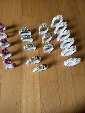 Serviettenringe Porzellan Blumen Rosen