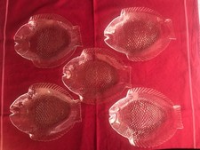 5 Stück Glasteller "Fisch"