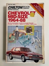 Chilton Book, Repair Manual, Chevrolet Mid-Size 1964-88, US-Cars