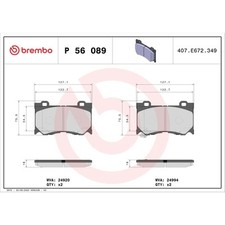 1x ORIGINAL® Brembo P 56 089