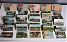 5 x Folder, ausklappbare AK LAKE GEORG Mohawk Trail OKLAHOMA Saratoga ADIRONDACK