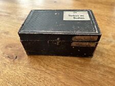 Antike Sammelbox  zur Katalogisierung (forstwirtsch. Fakultät)Gebrauchsspuren