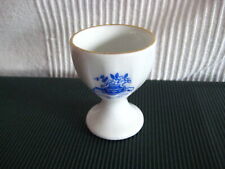Eierbecher weiß mit blauem