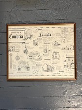 Vintage Bildkarte von Cumbria