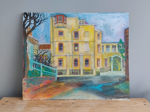Gouache gemälde owen bath - gemälde,