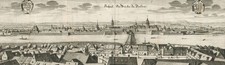 DRESDEN - Panoramaansicht - Merian - Kupferstich um 1650