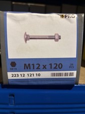 Marken Schlossschrauben M12x120mm mit Muttern verzinkt 20 Stück / H2Pal12