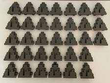 LEGO 33x Fels Berg Rock Wall Panel dunkelgrau 6083