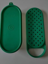 Tupperware Vintage Retro Parmesan grüne Reibe, Behälter, Deckel 1374/75/76 wenig