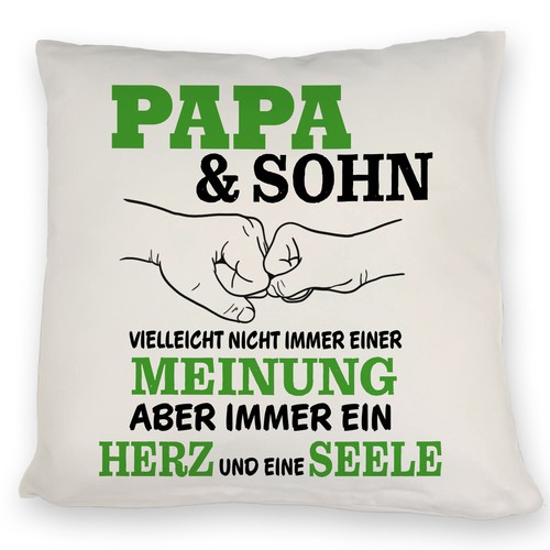 Papa sohn kissen mit - papa, &