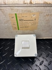 Neu DDR Aufputz Wippen Wechsel Schalter 10A 250V IP55 Lichtschalter 2 Öffnungen