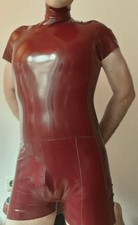 Latex Body, burgundy, overt-verdeckt, Gr. L