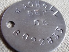 WW2 Reliquie Erkennungsmarke