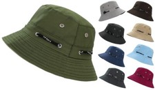 Bucket Hat Unisex Damen Anglerhut Fischerhut Herren Mütze Unifarben