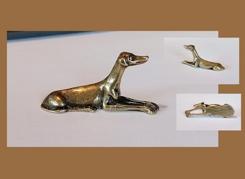 Messing figur greyhound - figur,