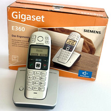 SIEMENS Telefon GIGASET E360 silber S30852-H1805-B101 Basis