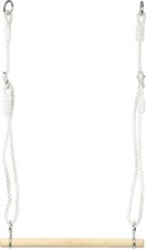 Holztrapez, Trapez, Turnstange mit Seilen, Reckstange, Holz, bis 100 kg