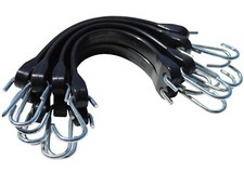 8er-Set Planenspanner 25cm EPDM Schwarze Spanngummi Spanngurte mit S-Haken ⭐⭐⭐⭐⭐