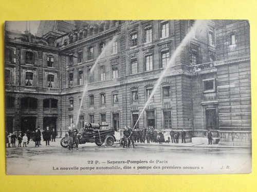 Cpa frankreich feuerwehr - cpa,