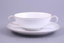 Suppentasse mit Untere Heinrich Anmut Scherbe weiß Goldrand 16117