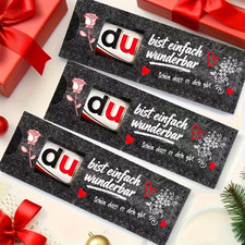 Geschenkbox Schokoriegel Du