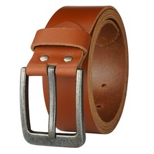 Gürtel leder cognac 4cm - leder,