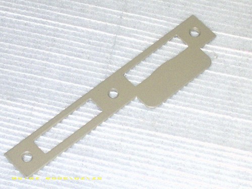 Lappenschließblech flach - lappenschließblech,