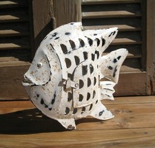 Metall Laterne "Fisch" mit