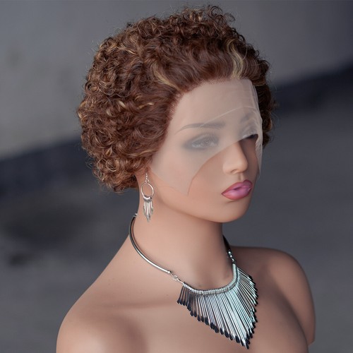 Pixie cut echthaarperücke - pixie,