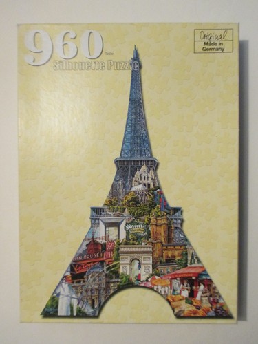 Eiffelturm silhouette puzzle - eiffelturm,