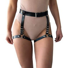 Leder Body Harness Taillengürtel Bein Strumpfband Punk Gothic Hosenträger Band Strap
