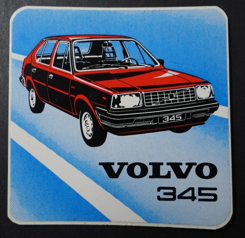 Werbe aufkleber volvo 345 - werbe-aufkleber,